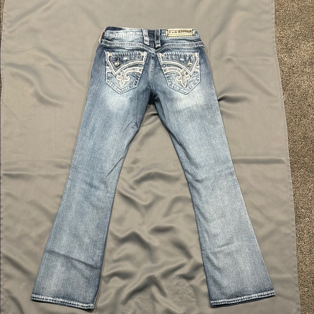 Rock Revival Light Blue Embellished Jeans